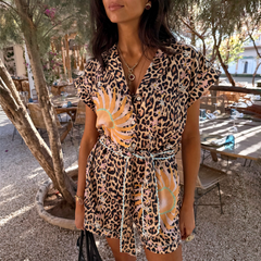 Leopard Print Playsuit