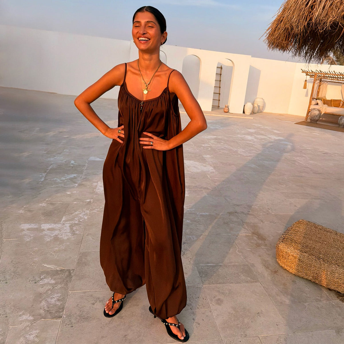 Chocolate Balloon Jumpsuit