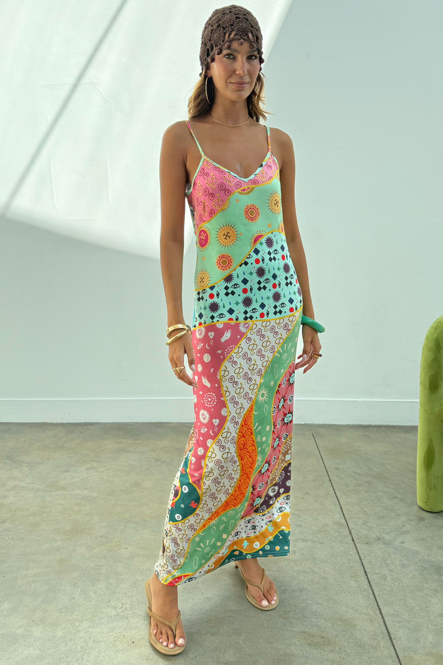 Pastel Morocco Mesh Aria Dress