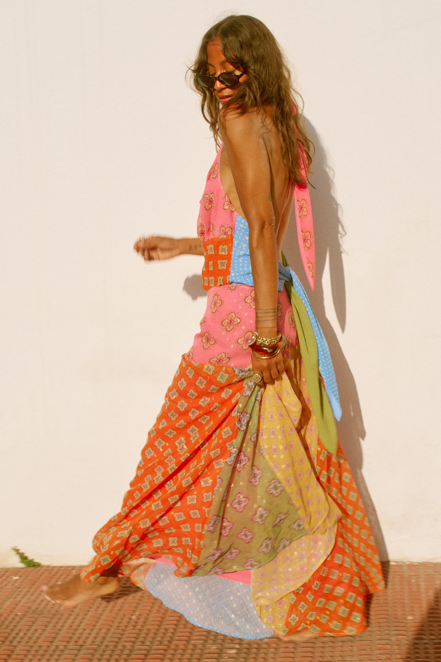 Pink Mix Tile Skirt