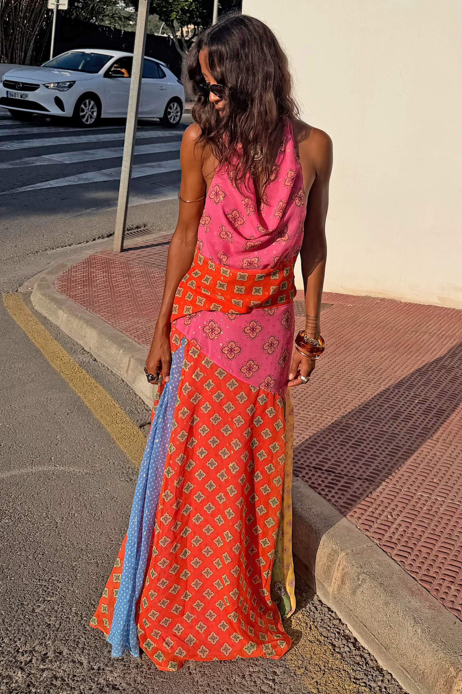 Pink Mix Tile Skirt
