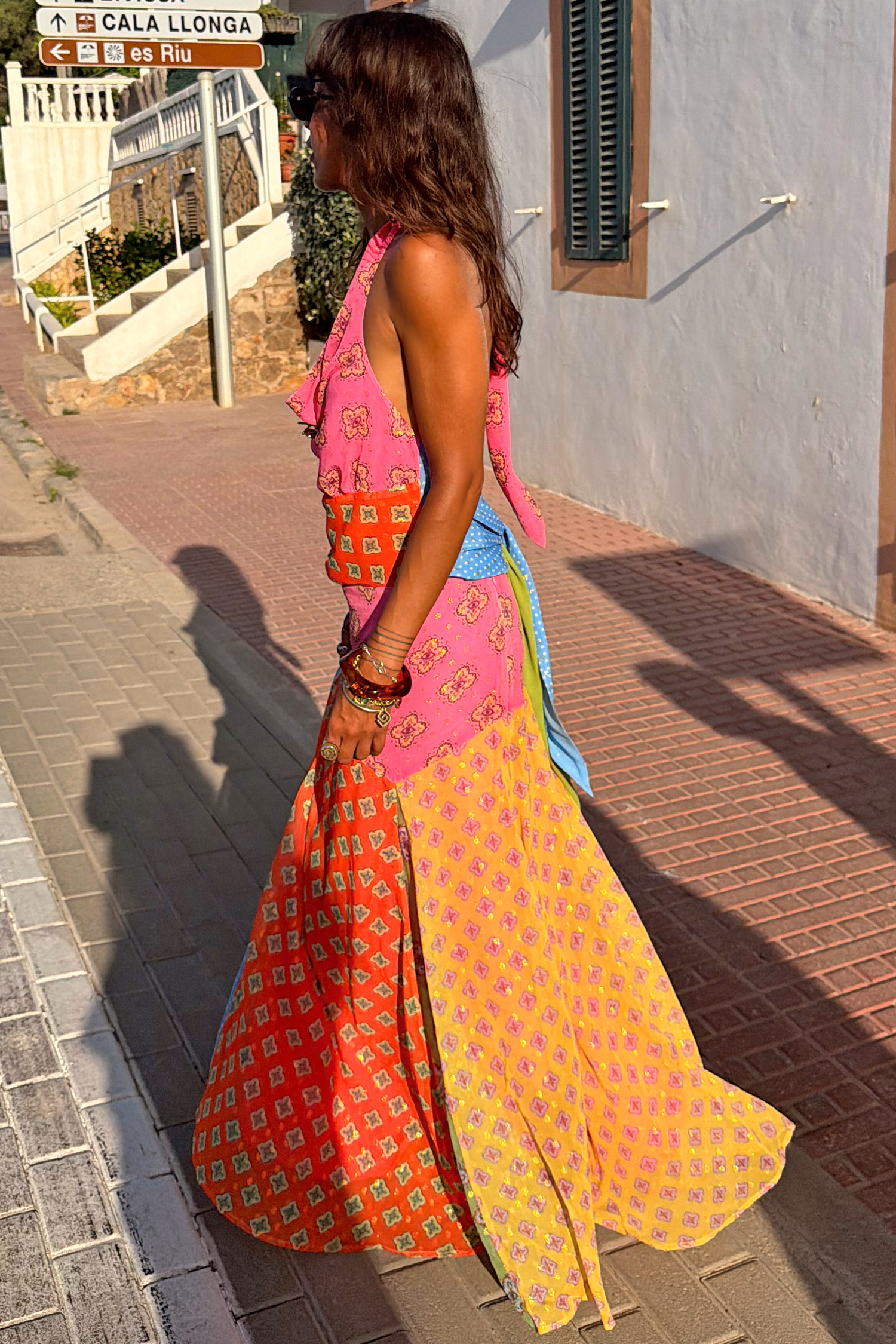 Pink Mix Tile Skirt