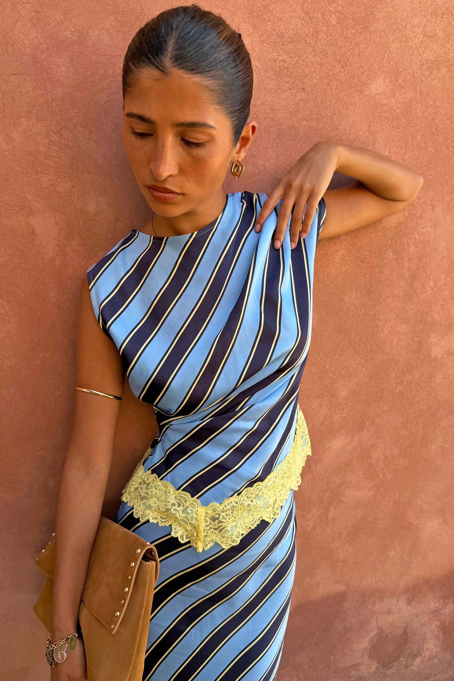 Stripe A-Symmetrical Top