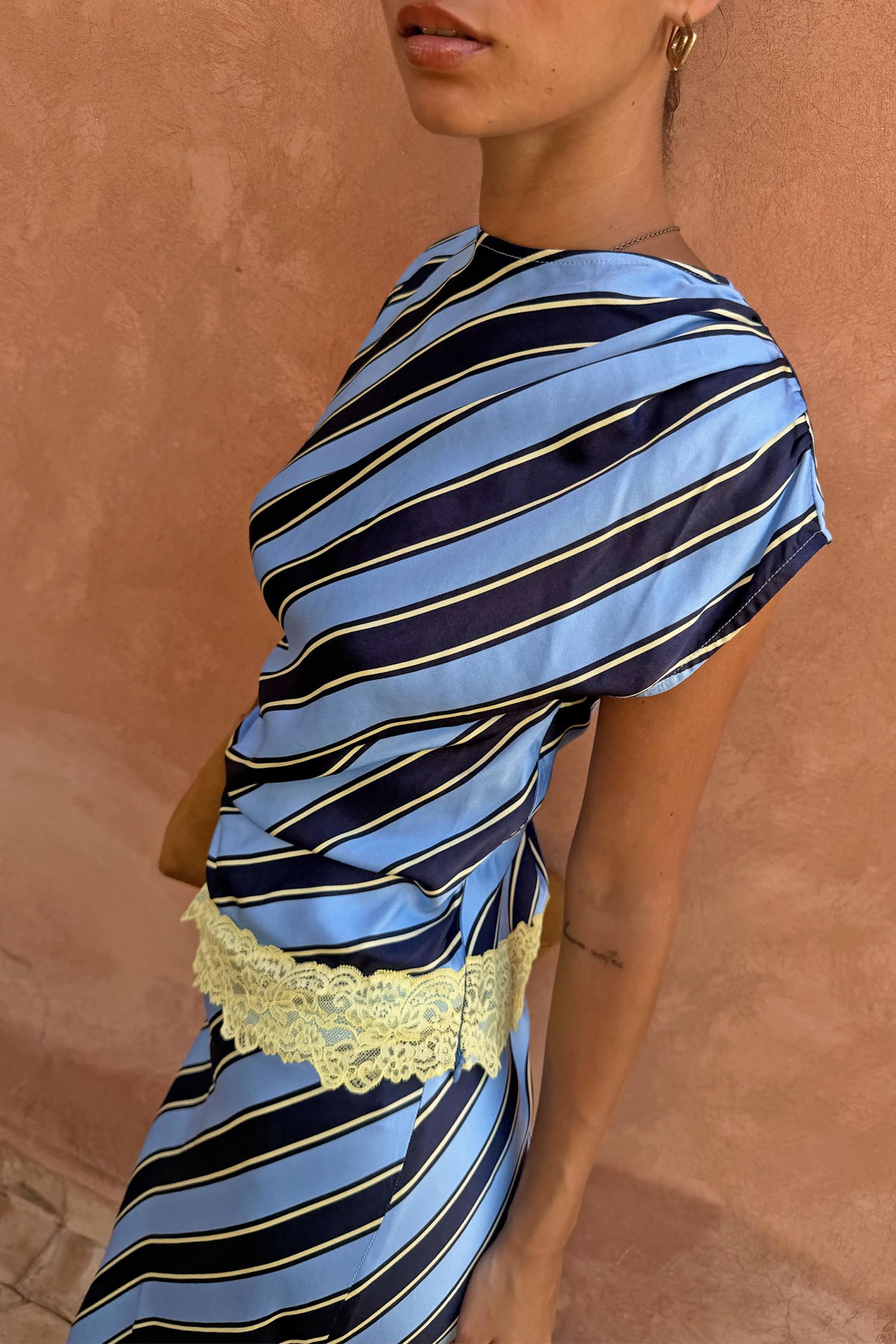 Stripe A-Symmetrical Top