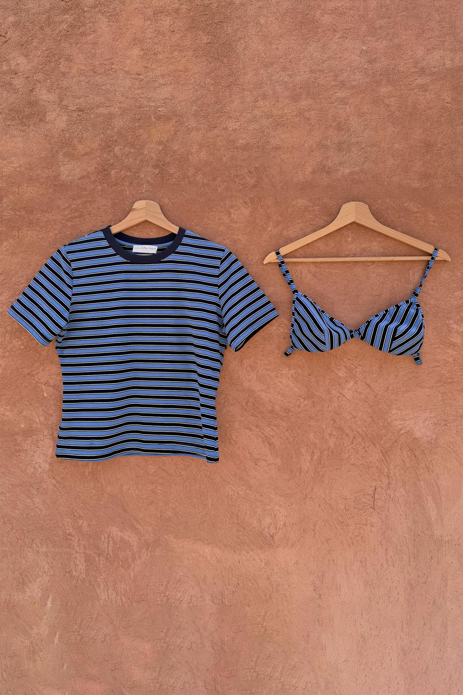 Stripe Baby T-Shirt With Bra Detail