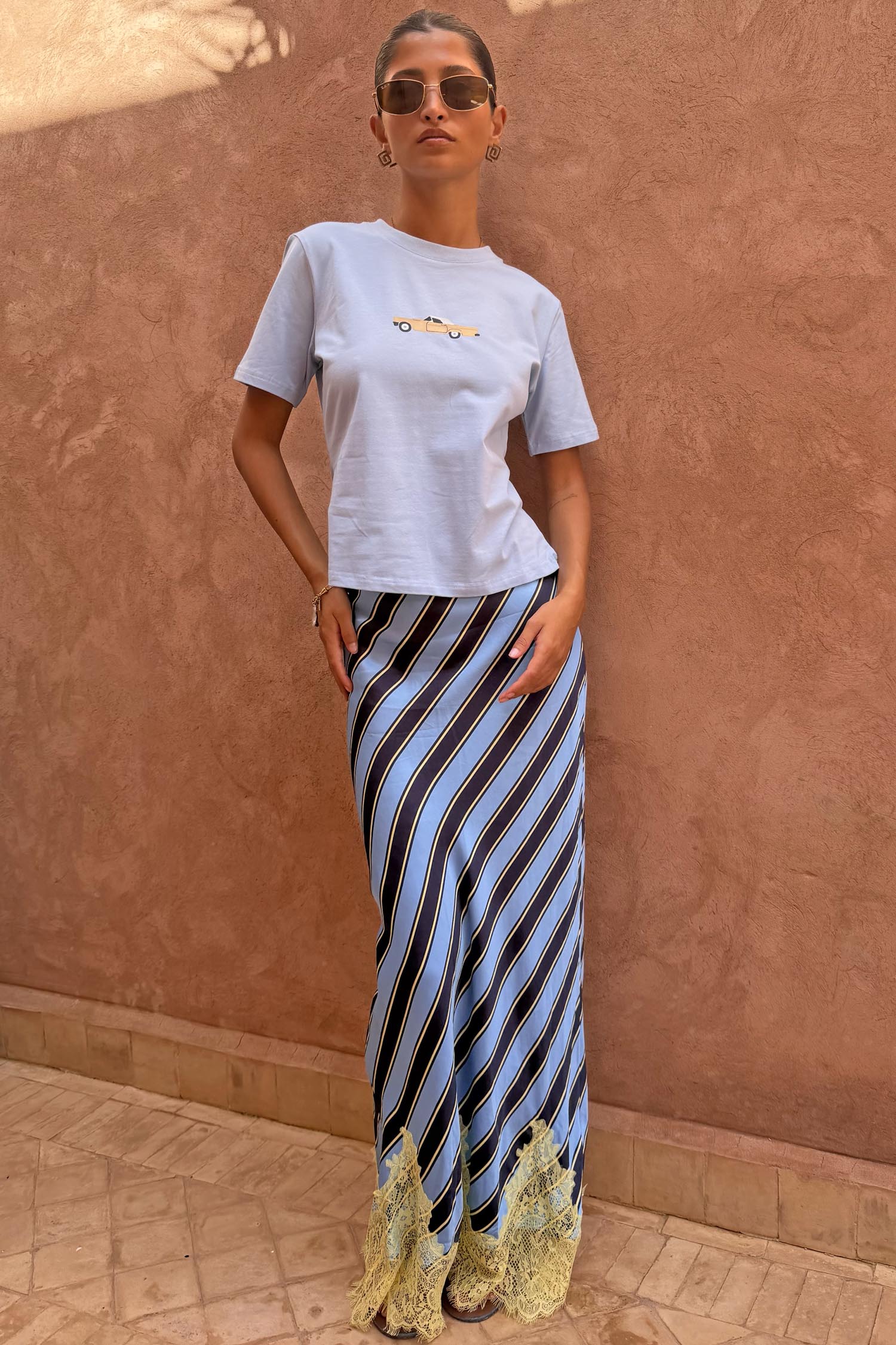 Stripe Maeva Skirt