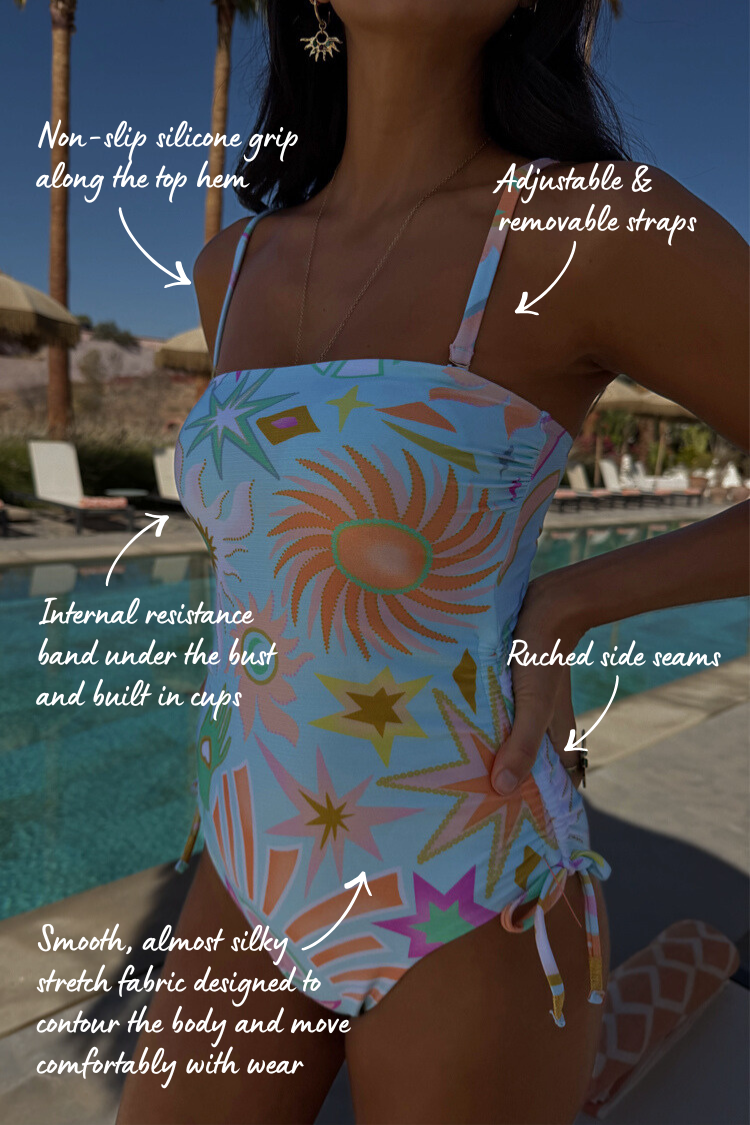 Starburst Bandeau Swimsuit