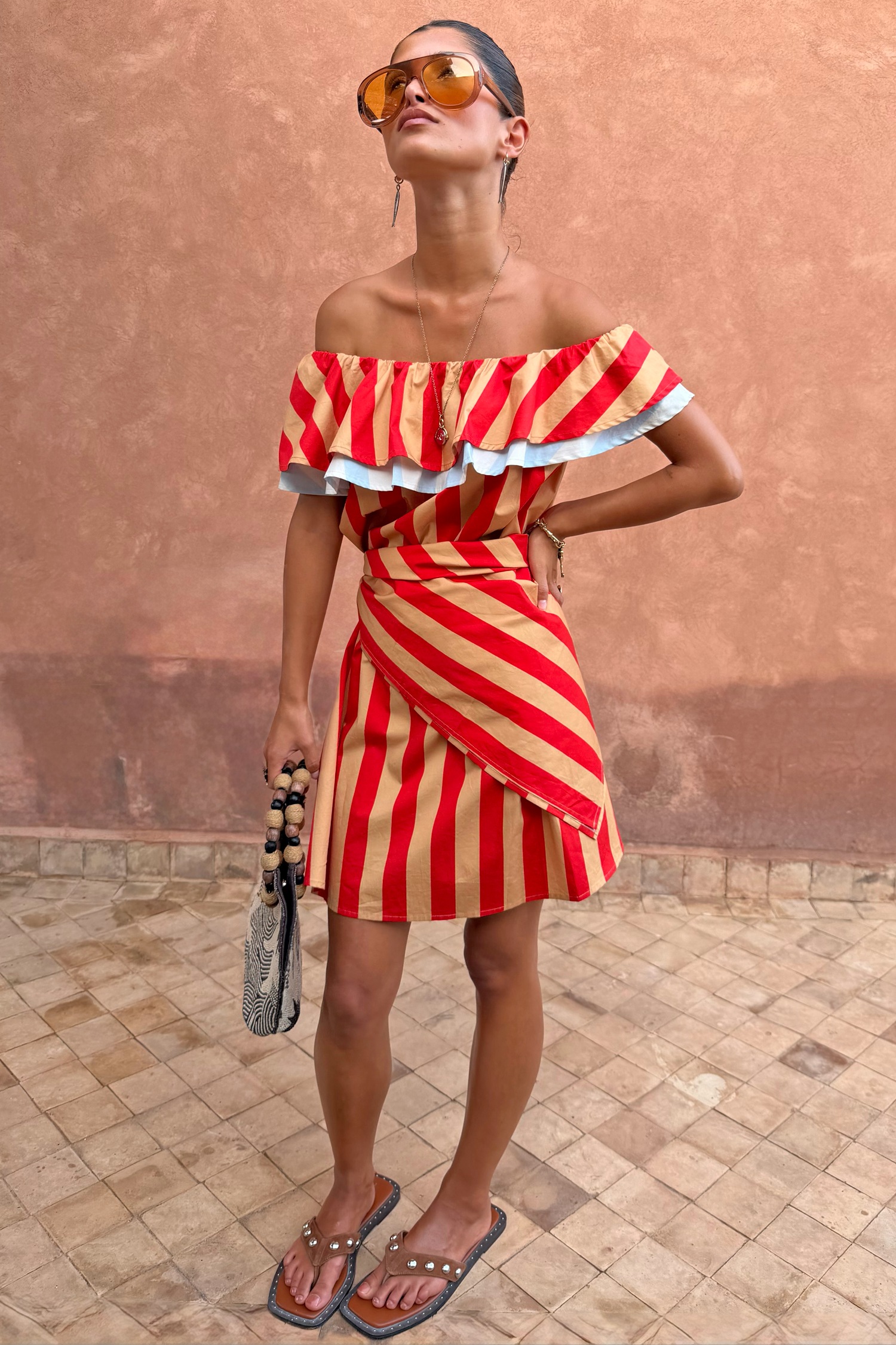 Tomato Stripe Scarf