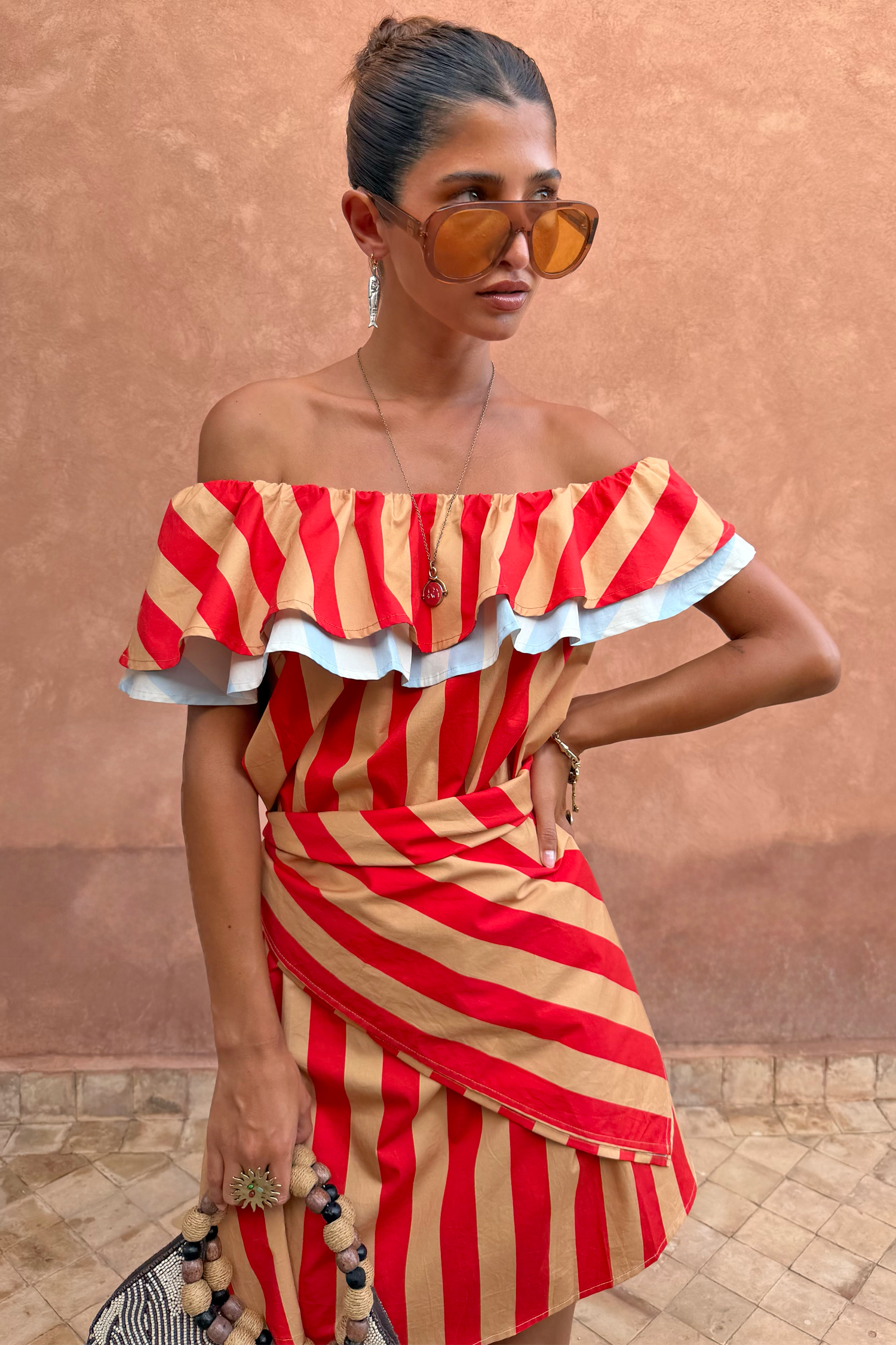 Tomato Stripe Scarf