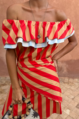 Tomato Stripe Scarf