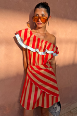 Tomato Stripe Scarf