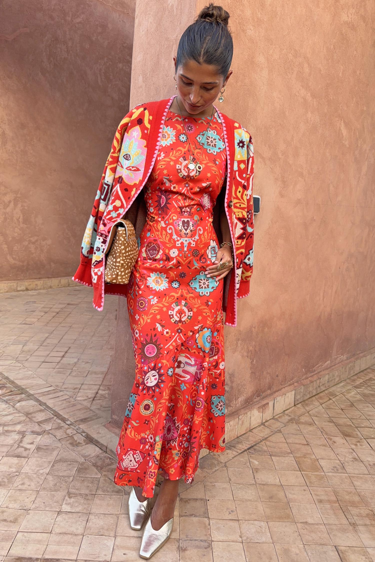 Tomato Tapestry Frida Dress
