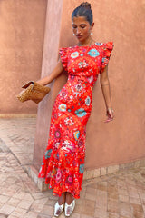 Tomato Tapestry Frida Dress Petite