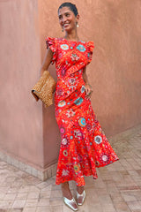 Tomato Tapestry Frida Dress Petite