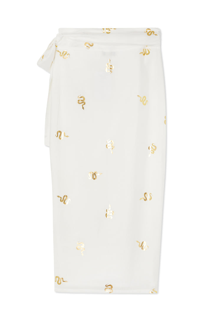 Gold Snake Jaspre Wrap Skirt