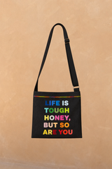 Charcoal Life is Tough Honey Drainage Bag
