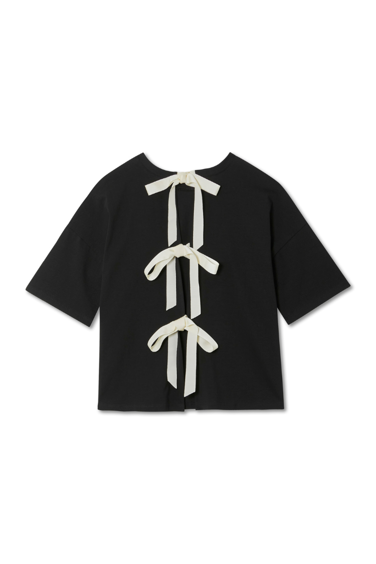 Black Bow Back T-Shirt