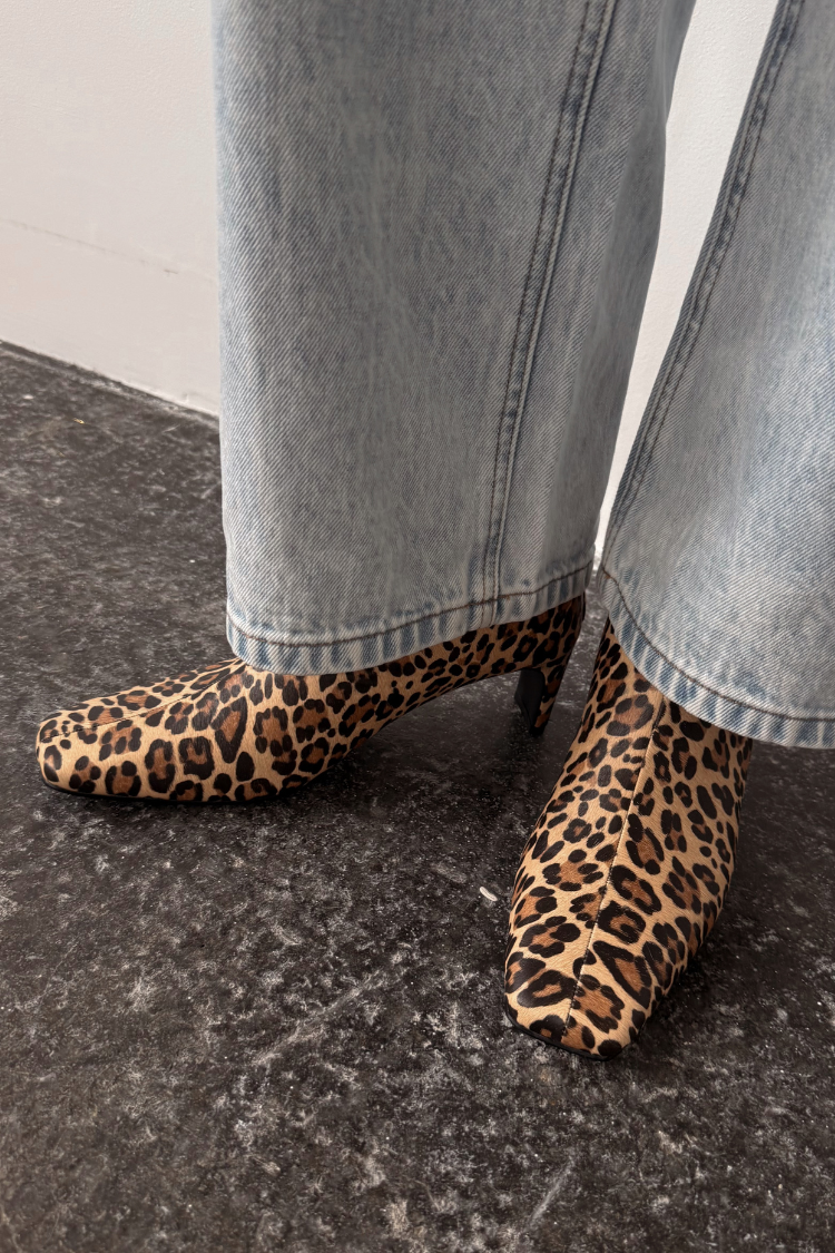Leopard Heel Boots