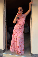 Pink Astra Lacie Maxi Skirt