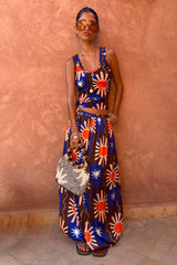 Chocolate and Blue Sun Trousers