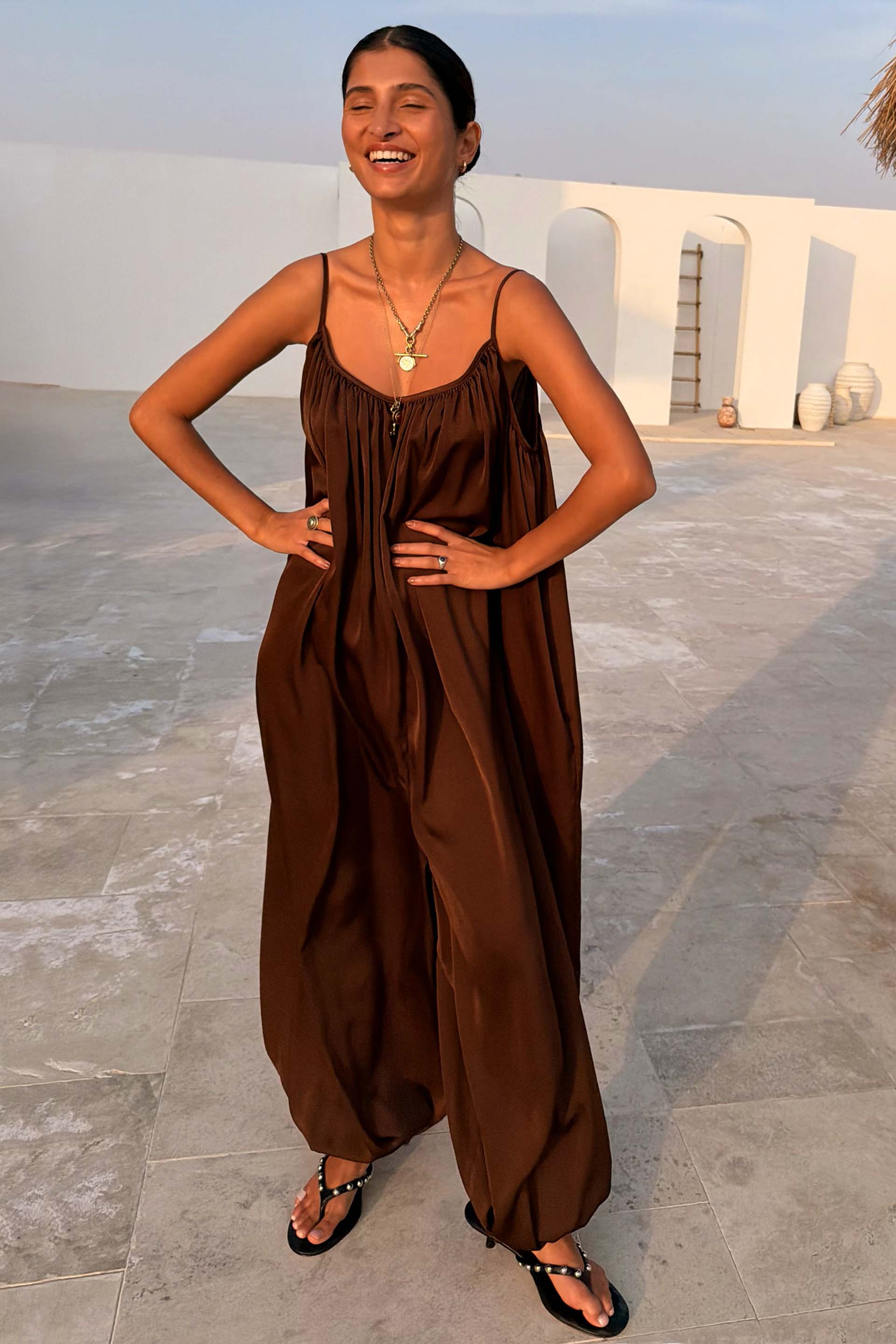 Chocolate Balloon Jumpsuit