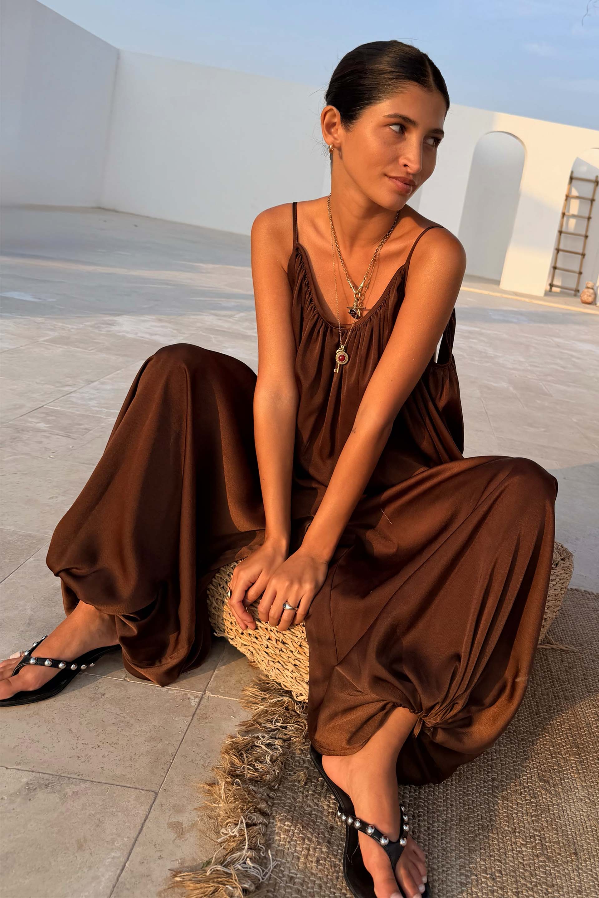 Chocolate Balloon Jumpsuit