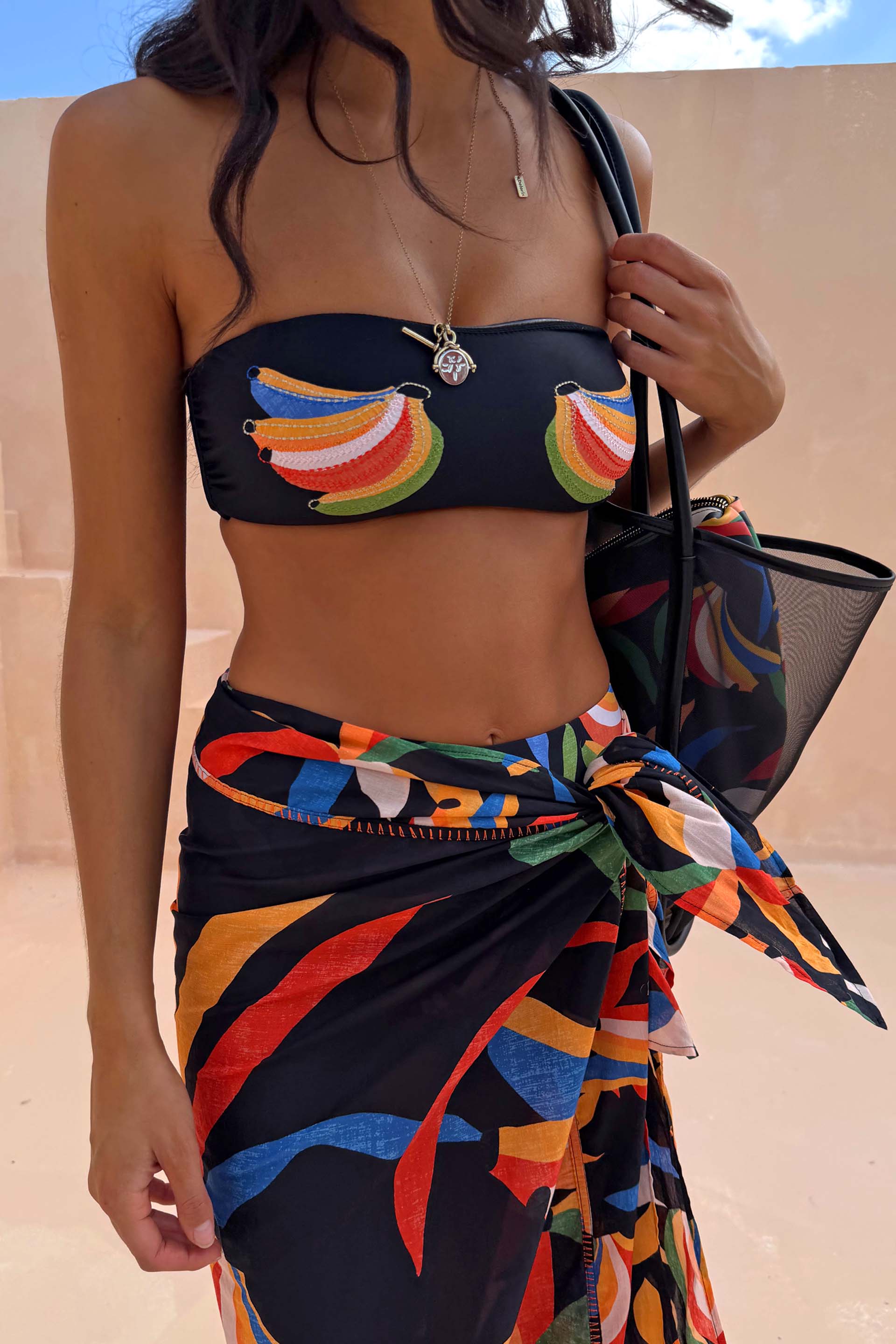 Banana Bandeau Bikini Top