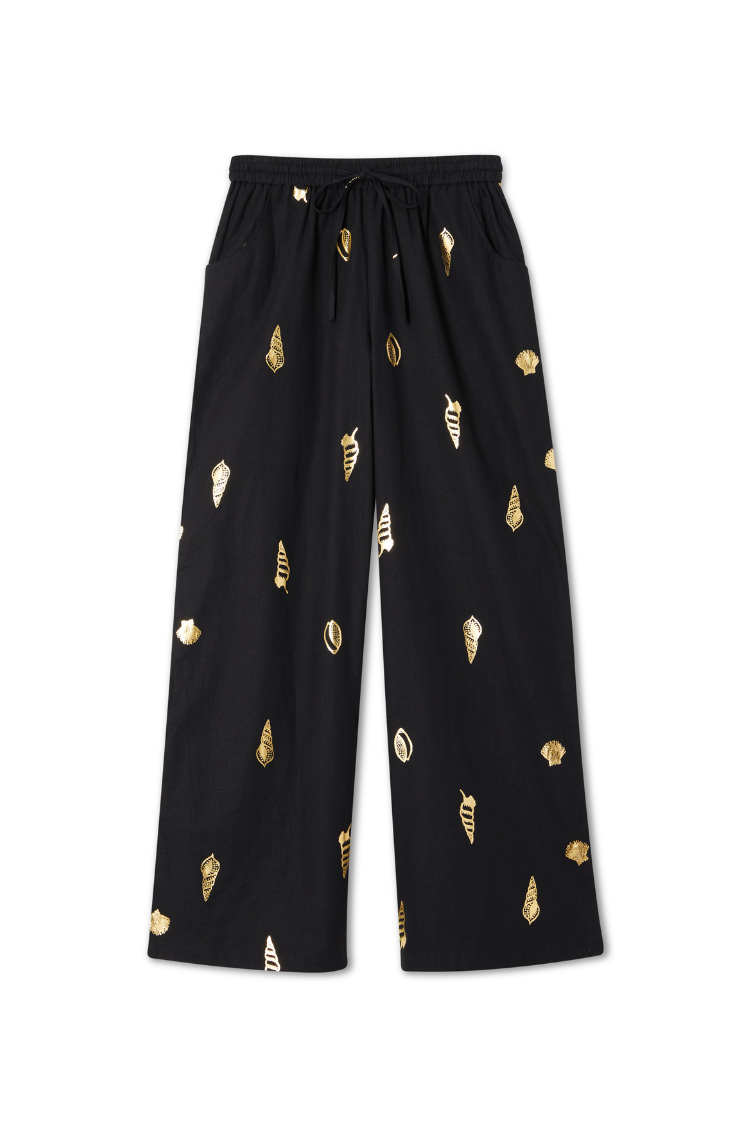Black Shell Elissa Trousers