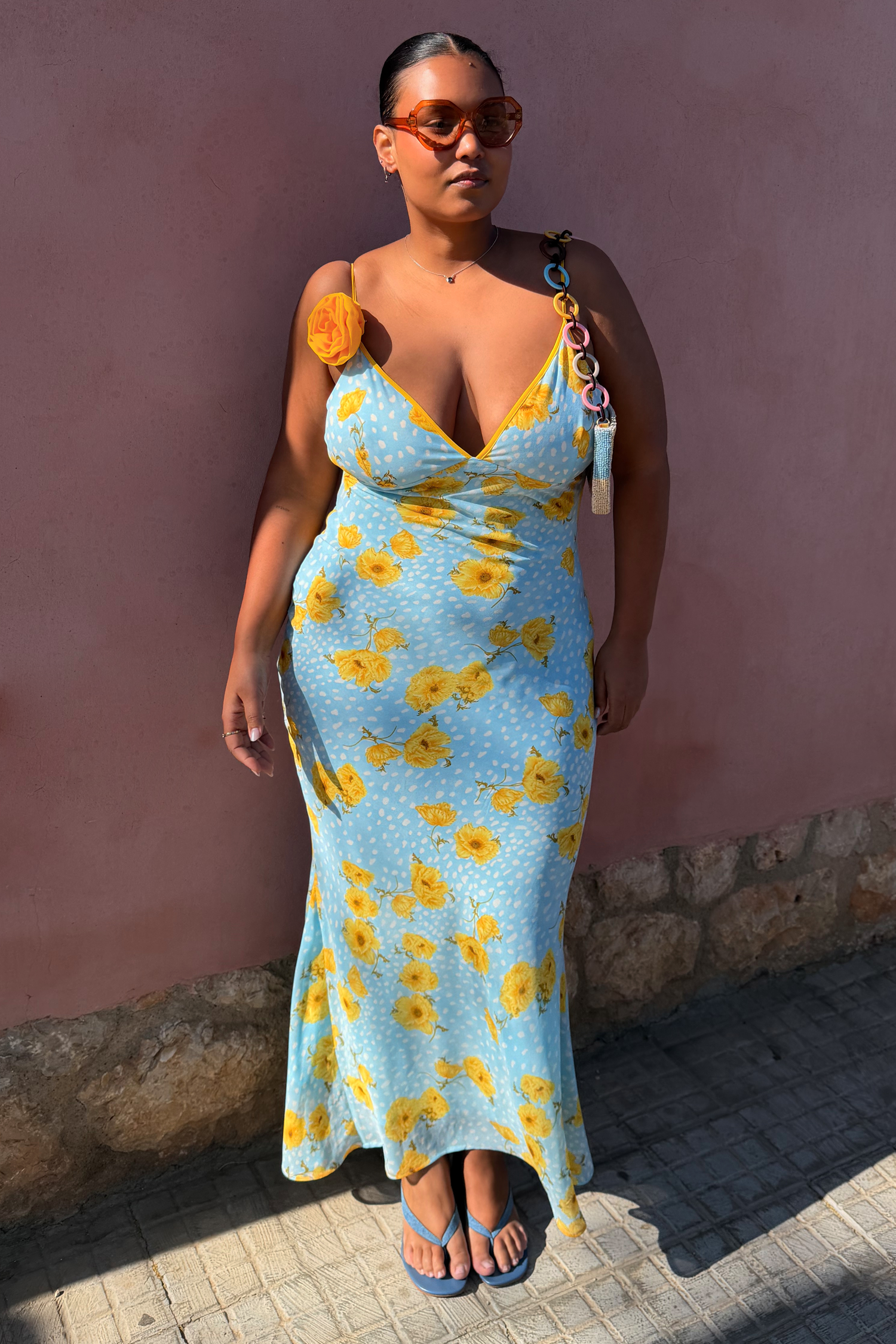 Blue Deer Poppy Elsie Dress