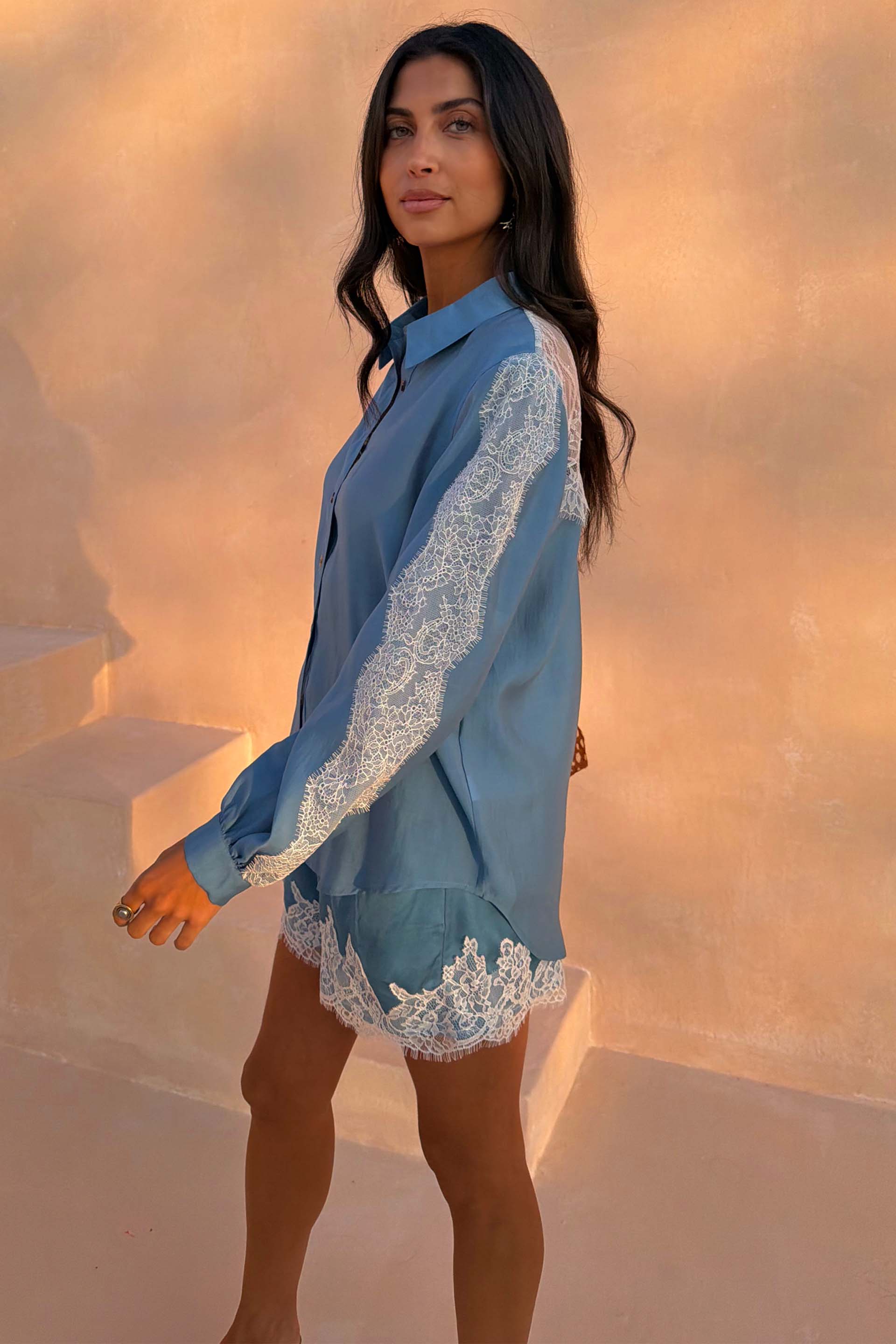 Blue Lace Marley Shirt