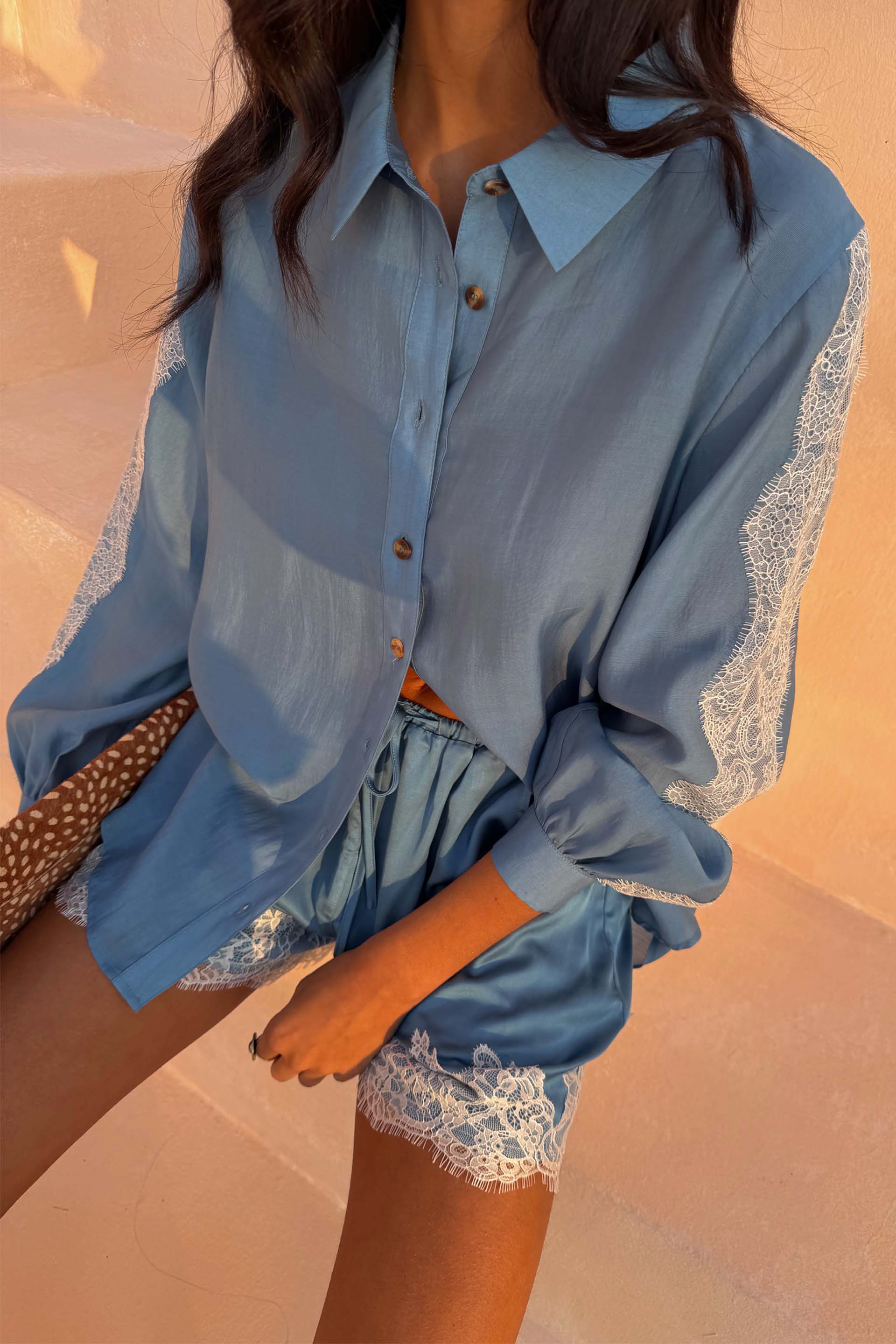 Blue Lace Marley Shirt
