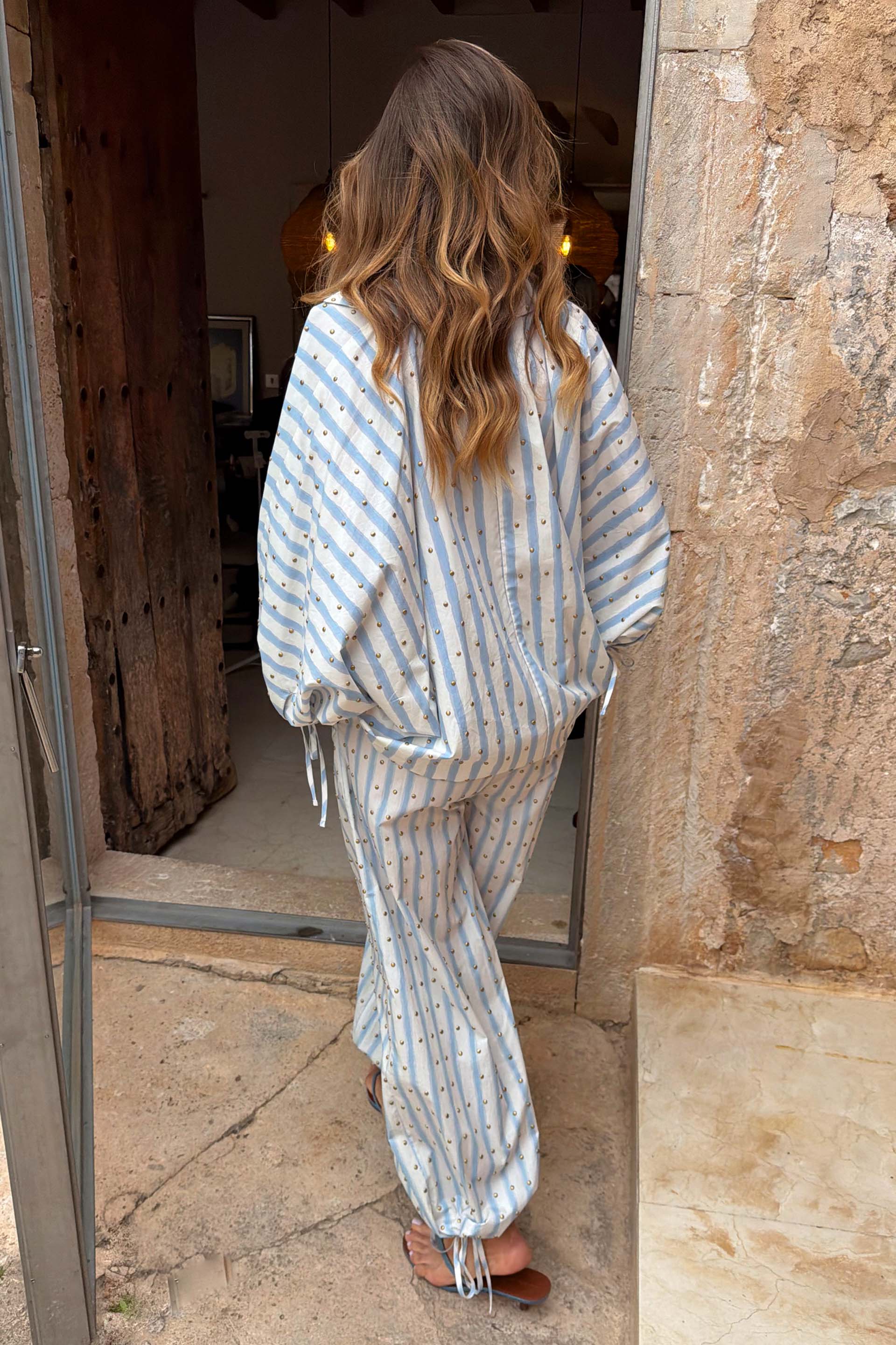 Blue Stripe Cara Shirt