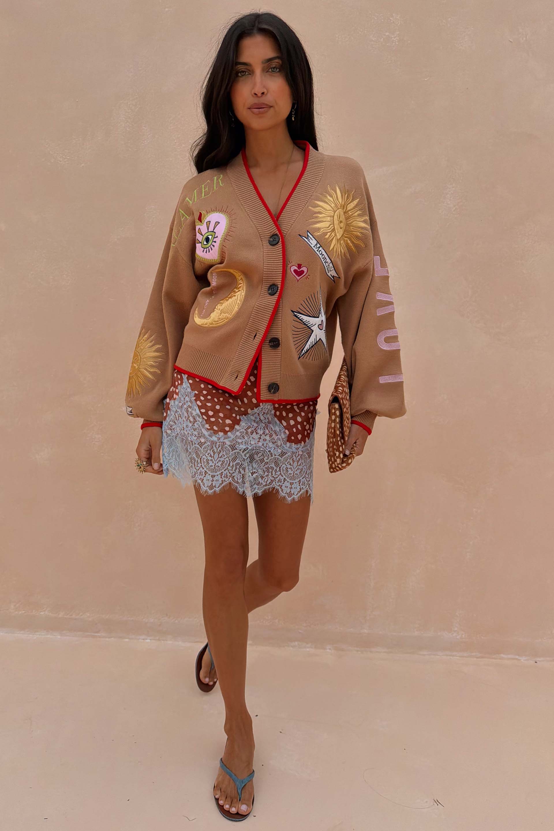 Camel Mystical Cardigan