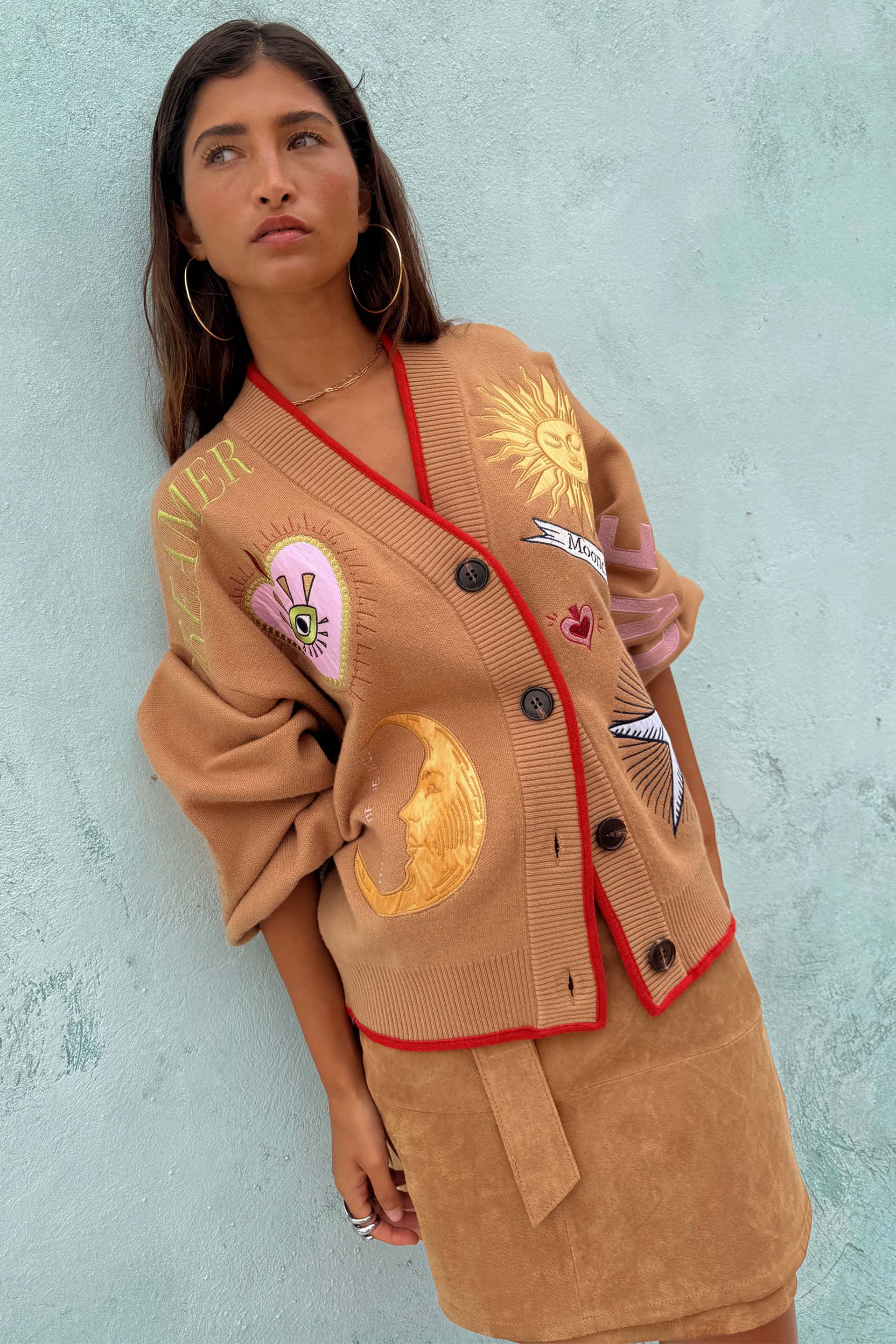 Camel Mystical Cardigan