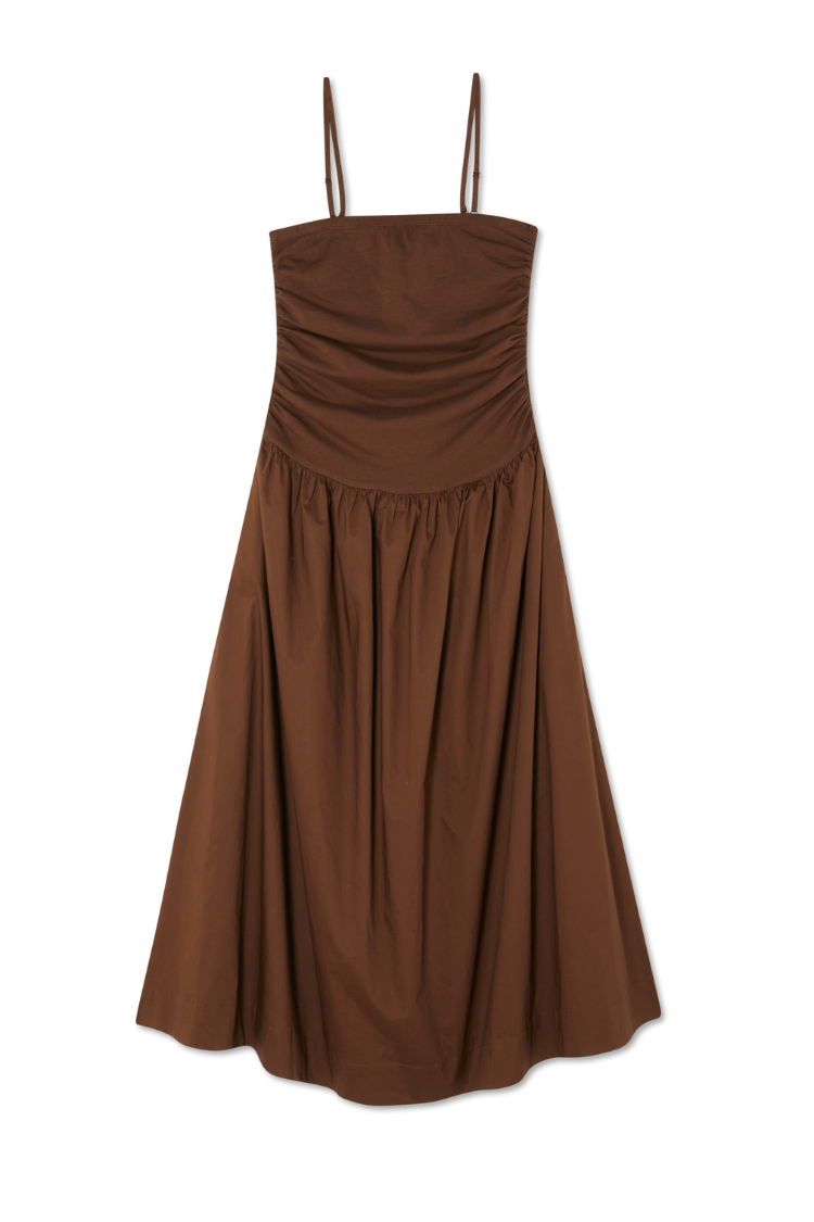 Chocolate Lola Mid-axi Dress