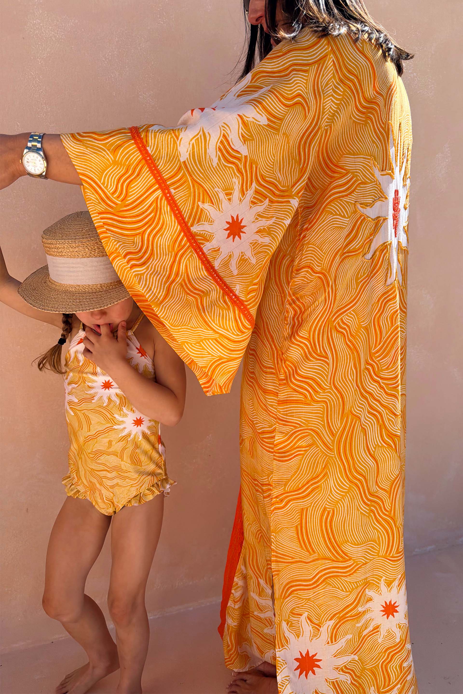 Girl's Yellow Sun Swimsuit