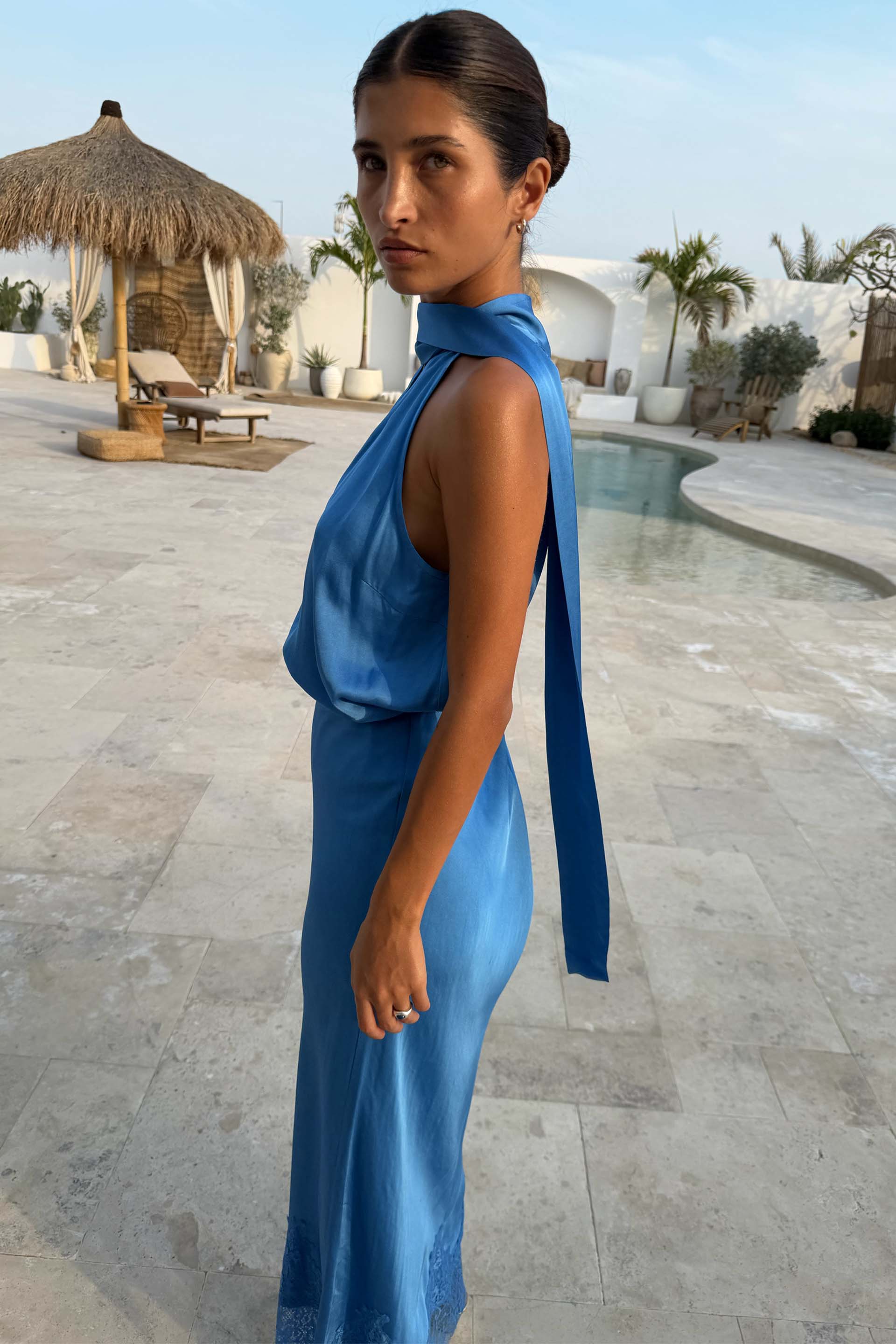 Cobalt Lily Top