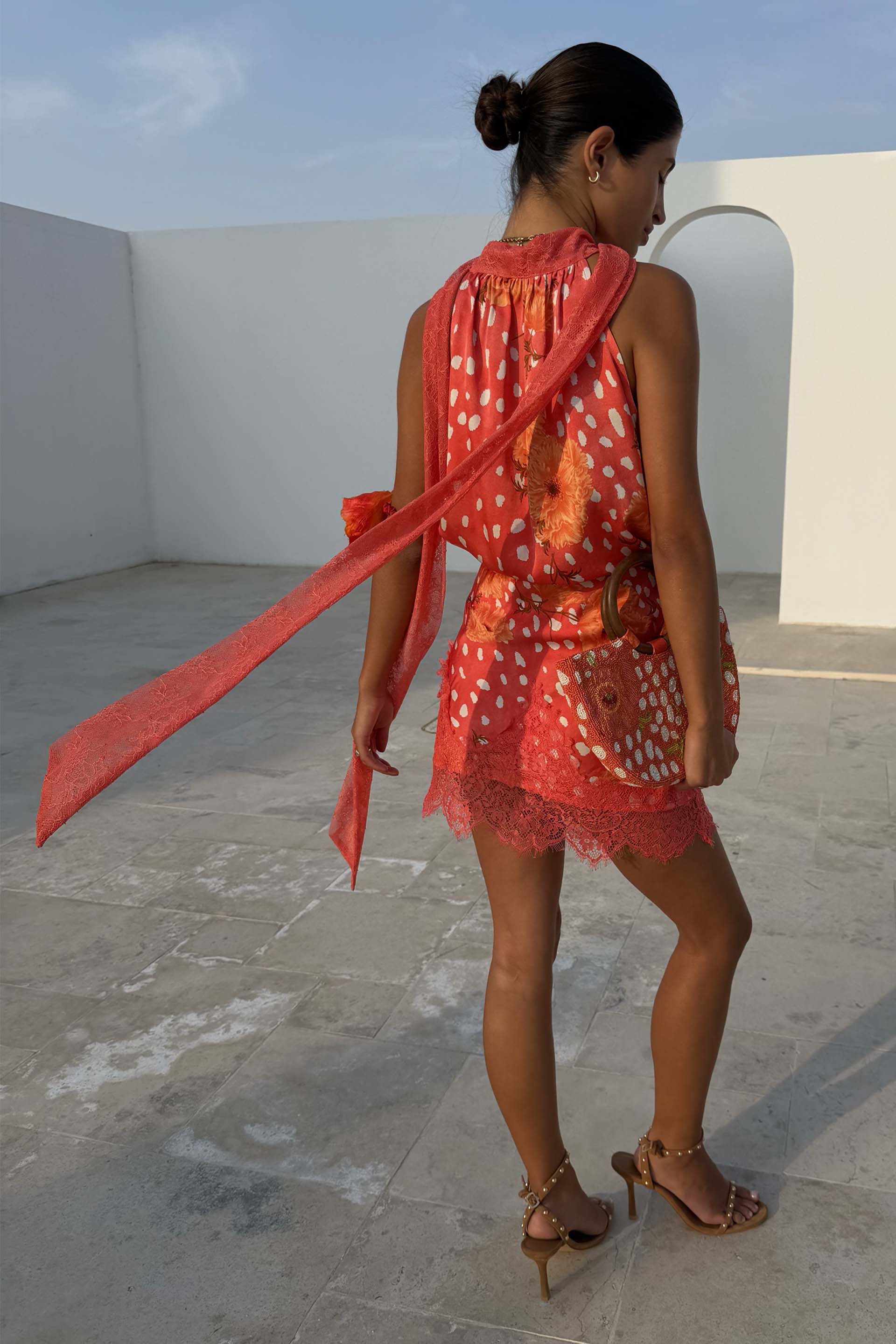 Coral Deer Poppy Mini Maeva Skirt