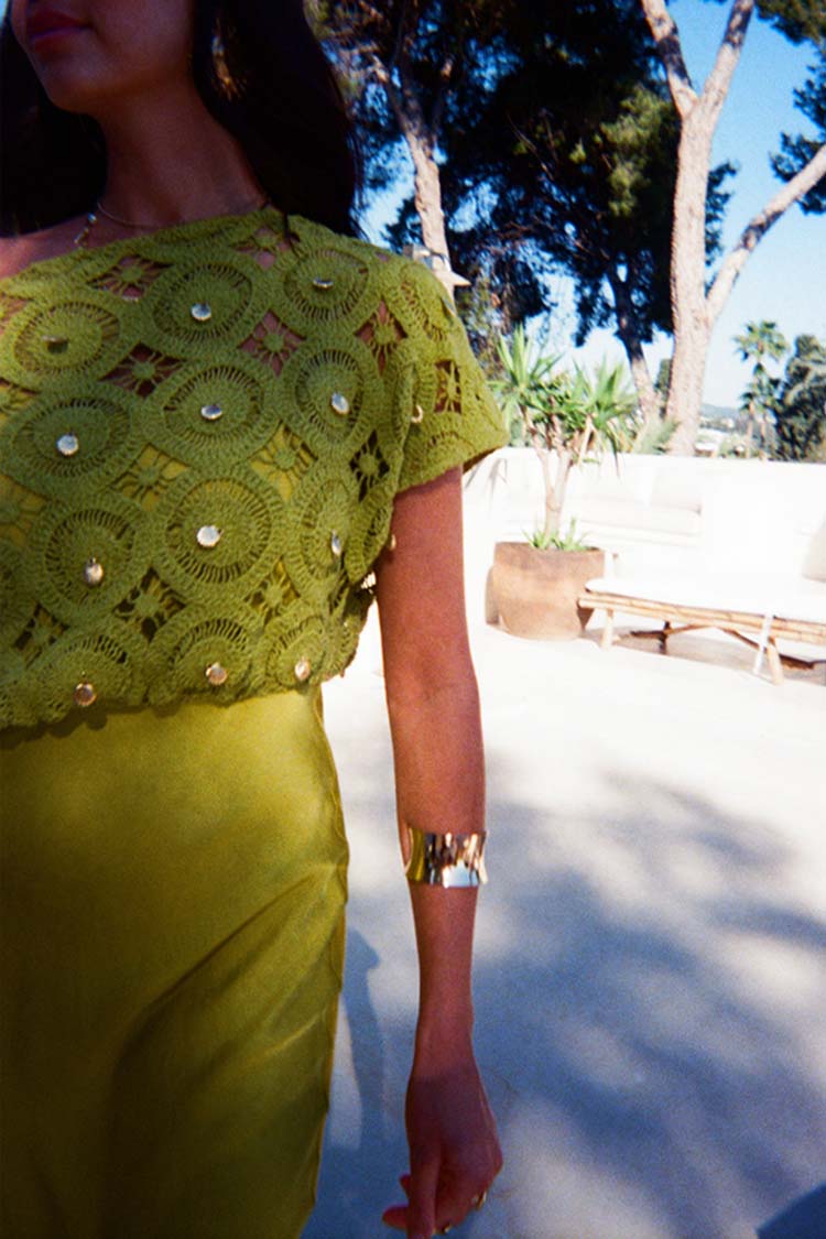 Green Shell Crochet Tilly Dress