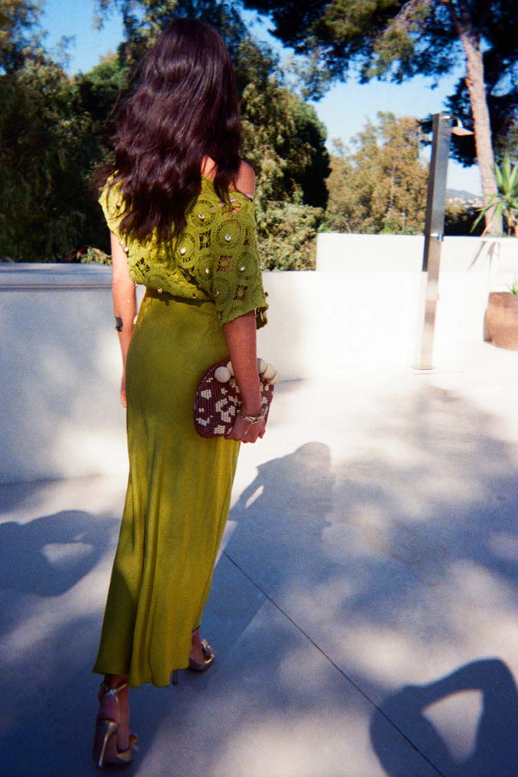 Green Shell Crochet Tilly Dress