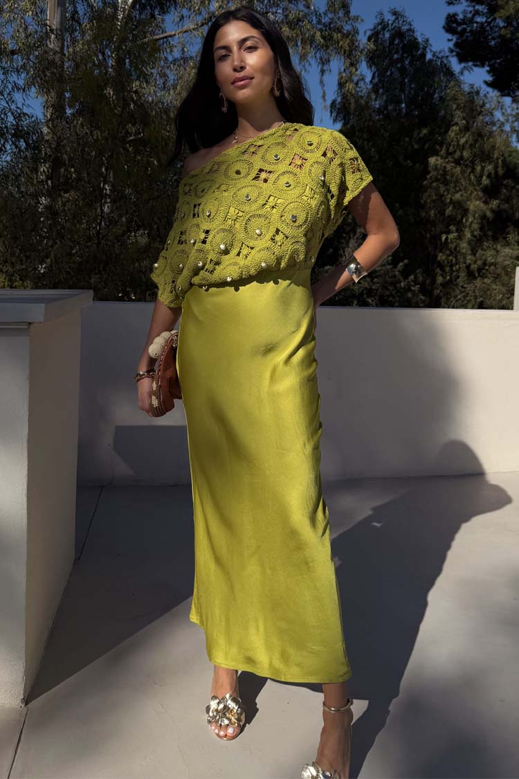 Green Shell Crochet Tilly Dress