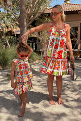 Girls Fruit Stamps Shorts Set
