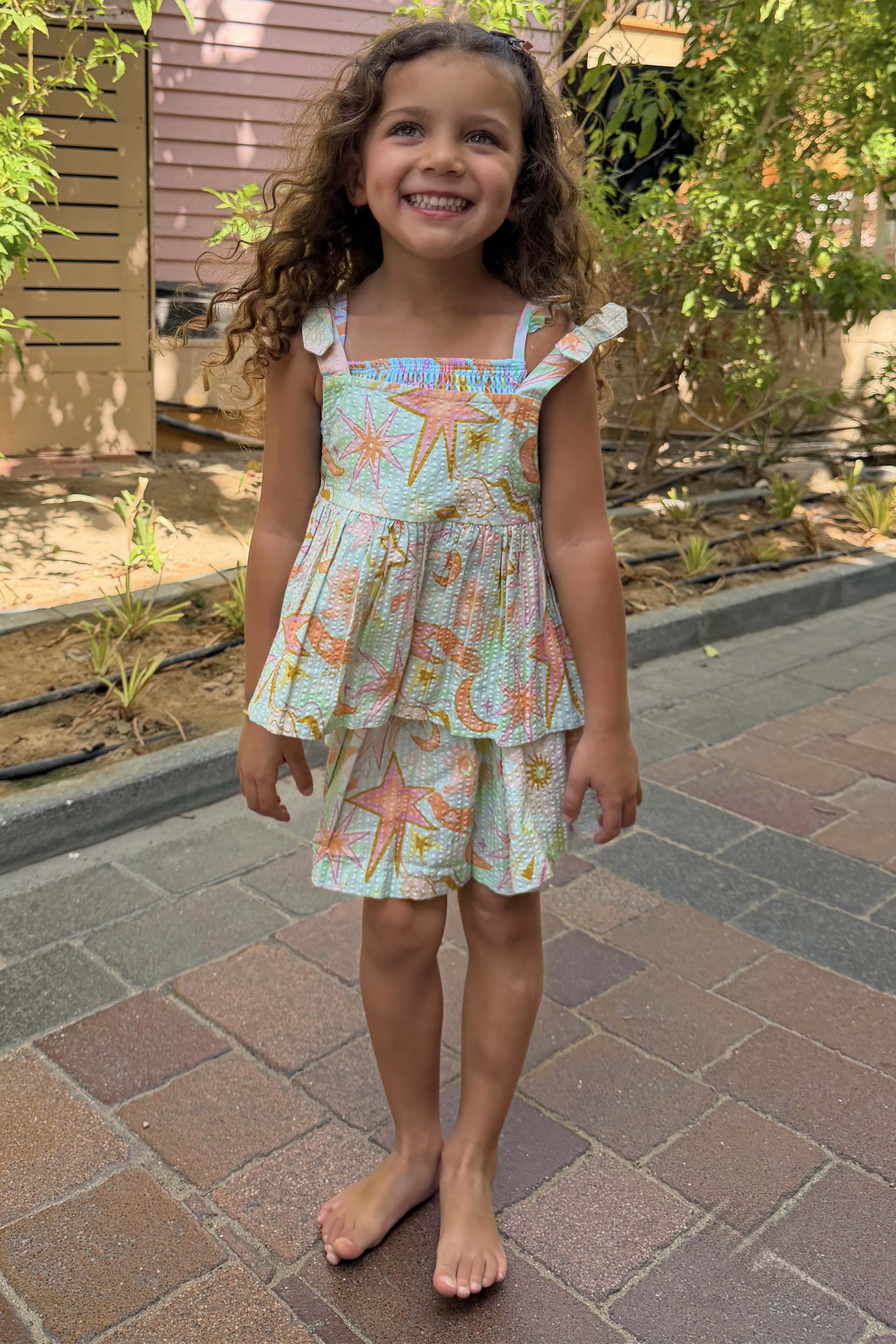 Girl's Starburst Skirt Co-ord Set