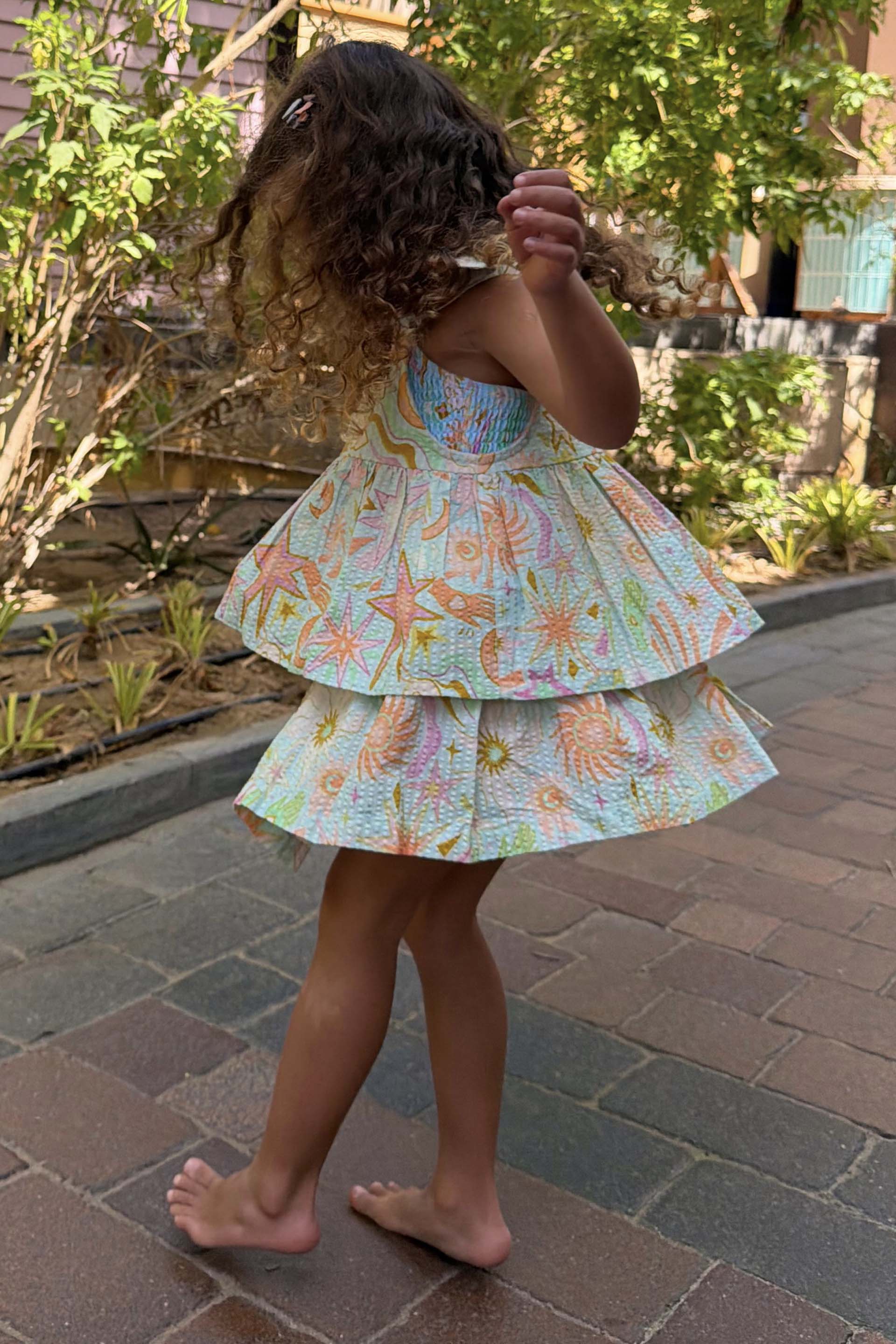 Girl's Starburst Skirt Co-ord Set