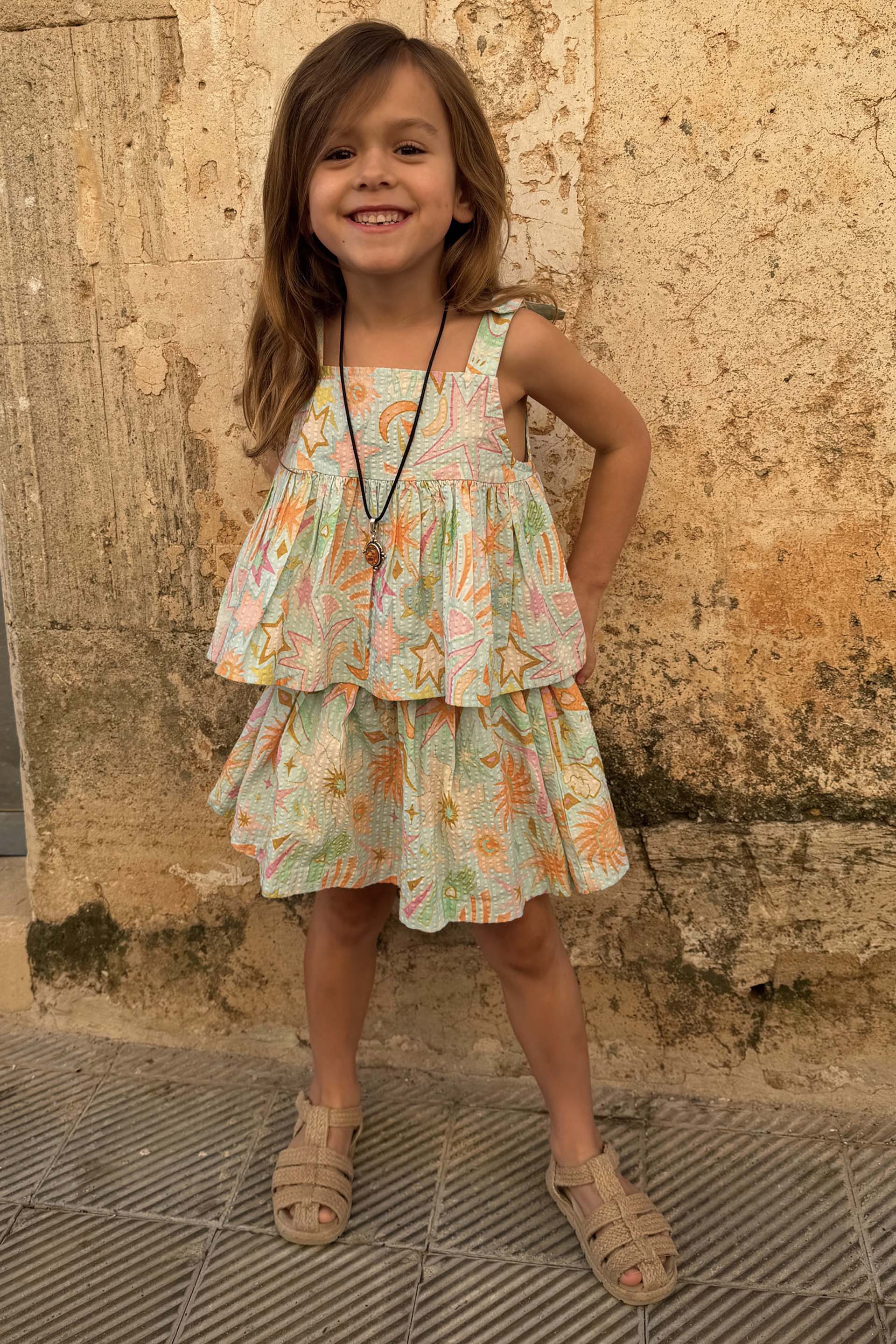 Girl's Starburst Skirt Co-ord Set