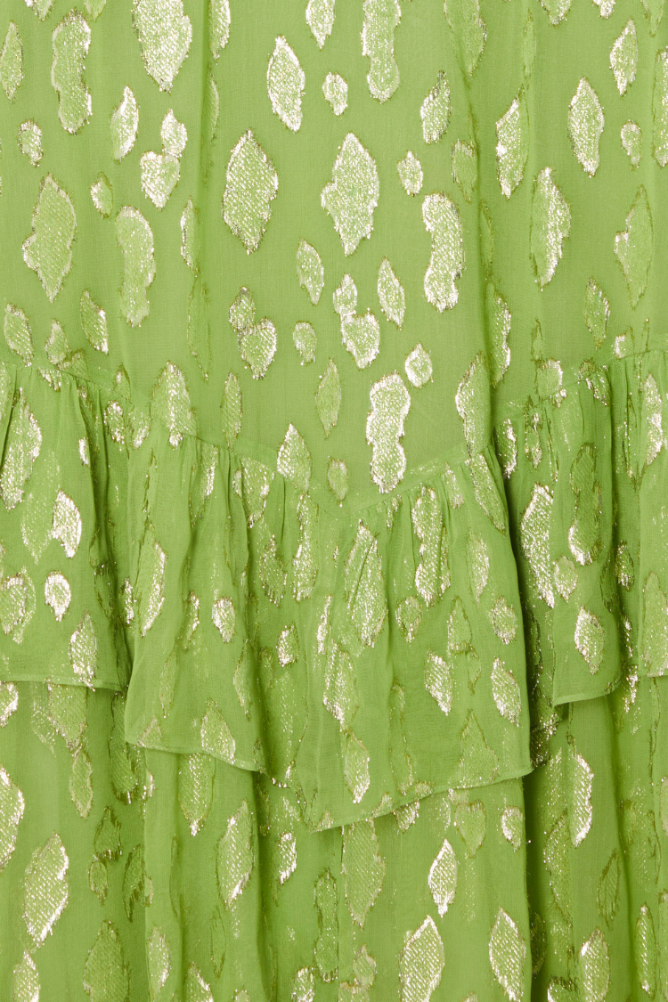 Green Jacquard Harmony Dress Petite