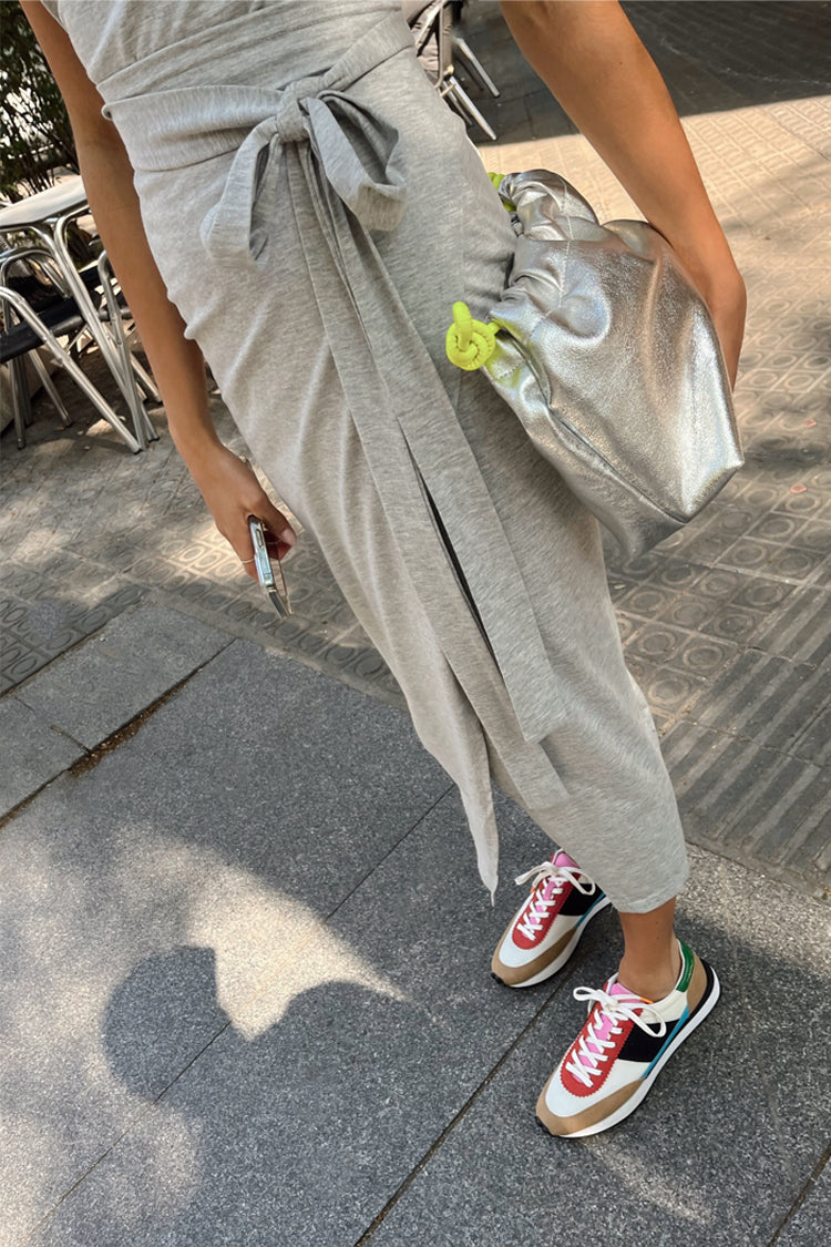 Grey Jesse Jersey Wrap Dress