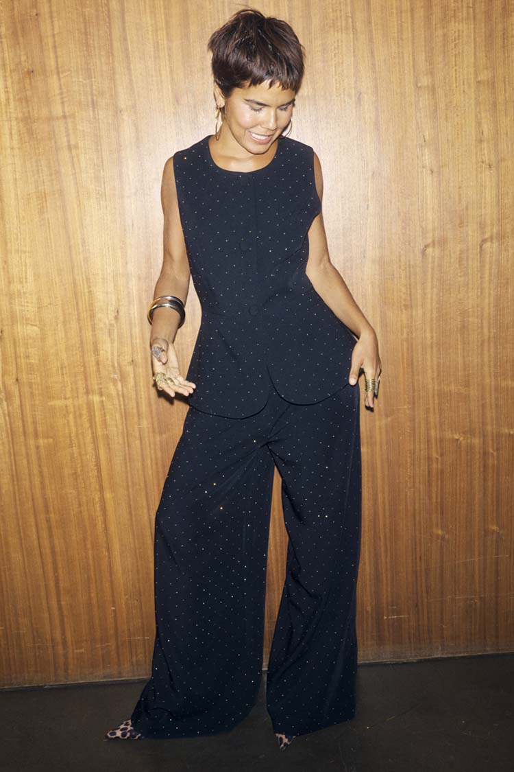 Black Hotfix Marnie Trousers