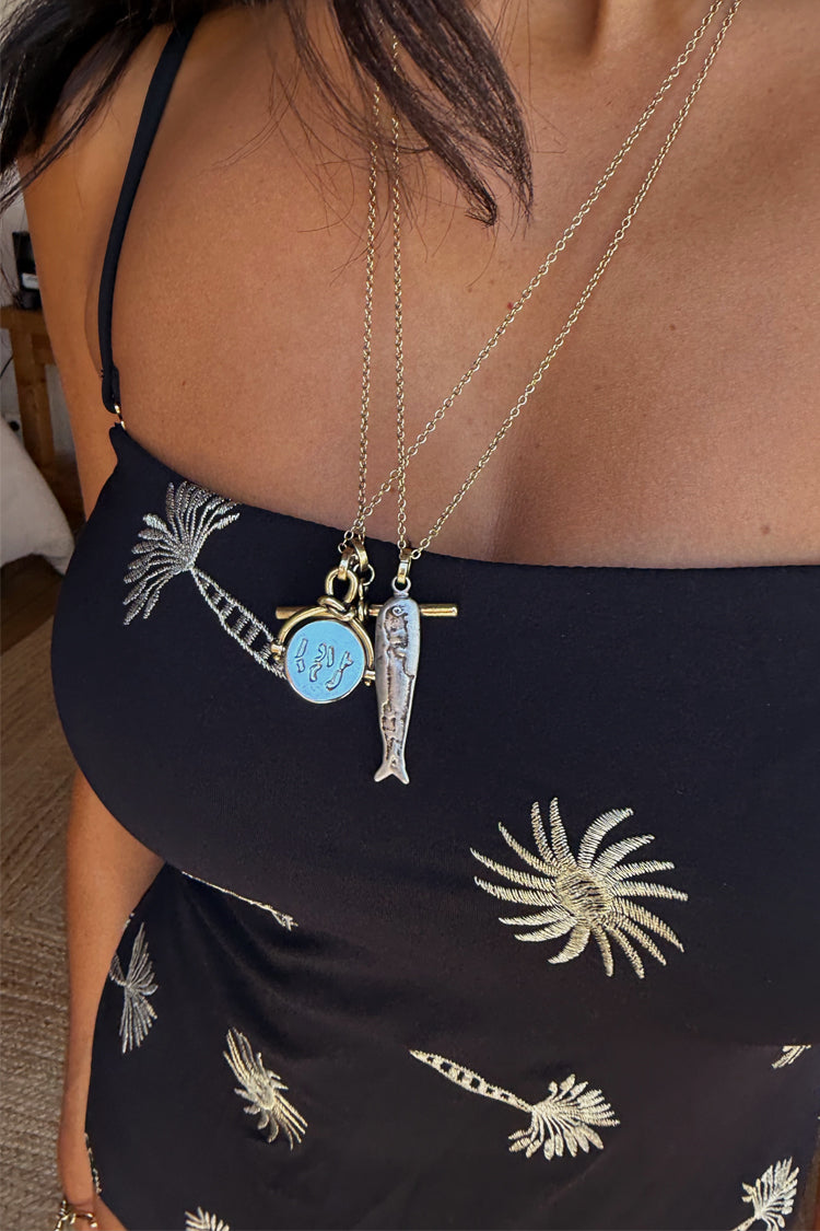 Deloris Thin Chain I Love You Necklace