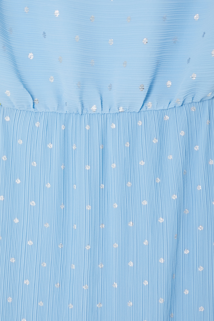 Ice Blue Plisse Tilly Dress